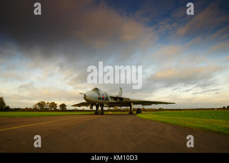 Avro Vulcan B2 XM655 Wellesbourne, Inghilterra. Foto Stock