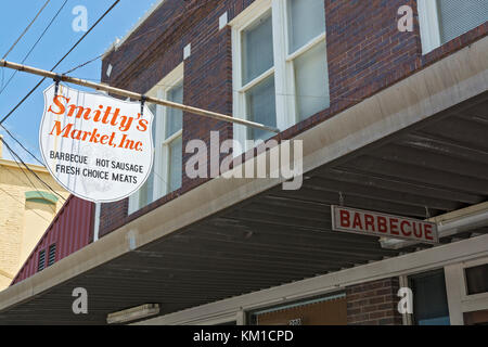Texas, caldwell county, Lockhart, smitty il mercato, ristorante barbecue Foto Stock