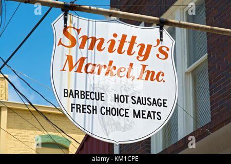 Texas, caldwell county, Lockhart, smitty il mercato, ristorante barbecue Foto Stock