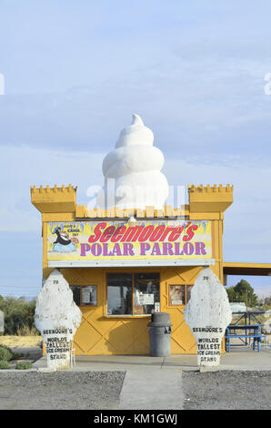 World's Tallest Ice Cream Stand Pahrump, Nevda, USA Foto Stock