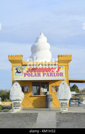 World's Tallest Ice Cream Stand Pahrump, Nevda, USA Foto Stock