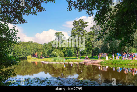 Tortilin Pond. Zelenogradsk, la regione di Kaliningrad. La Russia. Foto Stock