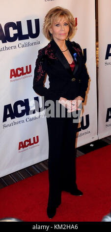 Beverly Hills, Stati Uniti d'America. 03 Dic, 2017. BEVERLY HILLS, CA - 03 dicembre: attrice Jane Fonda assiste ACLU SoCal ospita annuali Bill of Rights cena presso il Beverly Wilshire Hotel Four Seasons su dicembre 3, 2017 a Beverly Hills, la California. ( Credito: Barry re/Alamy Live News Foto Stock