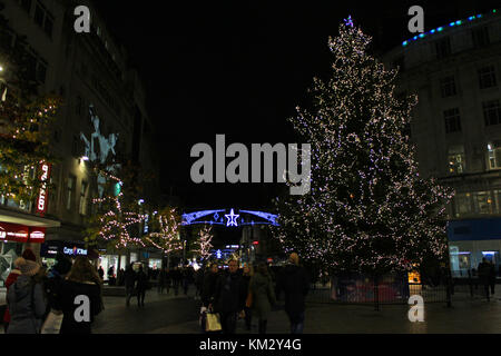 Liverpool le luci di Natale Foto Stock