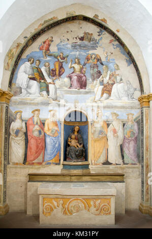 Cappella di San Severo (Cappella di San Severo) con affresco dipinto da Raffaello a Perugia, Umbria, Italia. 27 agosto 2017 © Wojciech Strozyk / Alamy Sto Foto Stock