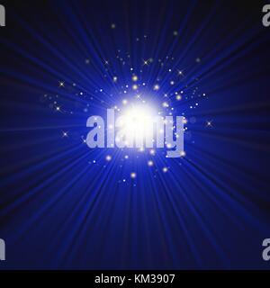 Star burst con bagliori Illustrazione Vettoriale