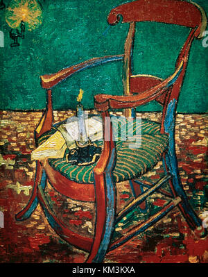 Vincent van Gogh (1853-1890). artista olandese. gauguin's chair, 1883. olio. Il museo di Van Gogh. amsterdam. Holland. Foto Stock