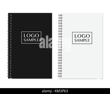 Vettore realistico notebook set. Illustrazione Vettoriale