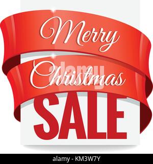 Grande vendita di natale. etichetta Illustrazione Vettoriale