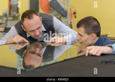 Bobina di alluminio in un laboratorio Foto Stock