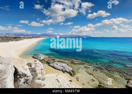 Agios Prokopios beach in Naxos Island, Grecia Foto Stock