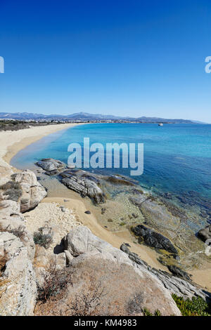 Agios Prokopios beach in Naxos Island, Grecia Foto Stock