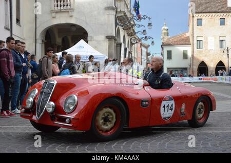 1000 miglia, 16 maggio 2014, Este - Italia: Lancia Aprilia barchetta, 1937 Foto Stock