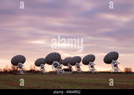 Mullard Radio Astronomy Observatory, Barton, Cambridge, Regno Unito Foto Stock