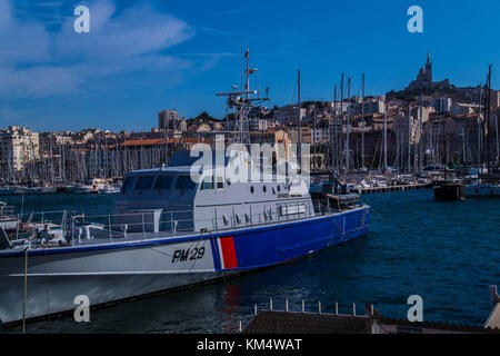 Il Vieux Port, Marseille,bouche du Rhone,Francia Foto Stock