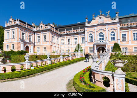 rococo castello Nové Hrady dal 1777 chiamato Versailles ceco, regione Pardubice, repubblica Ceca Foto Stock