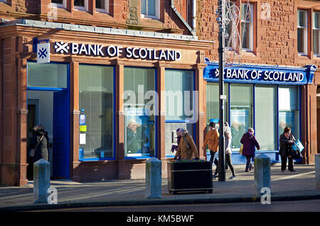 Bank of Scotland, Dunbar Branch, East Lothian, Scozia, Regno Unito Foto Stock