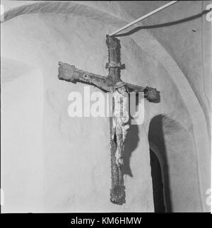 Una fotografia della chiesa di Husby Sjuhundra in Svezia, scattata dal National Heritage Board svedese (KMB), che mostra la sua importanza culturale e architettonica. Foto Stock