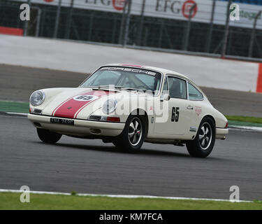 Mark Bates, James Bates, Porsche 911, Trofeo Internazionale per le classiche vetture GT, Pre-66, Silverstone Classic, luglio 2017, Silverstone, 60's automobili, Chris Foto Stock