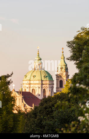 Tschechien, Prag, Kleinseite, Kirche San Nicolò Foto Stock