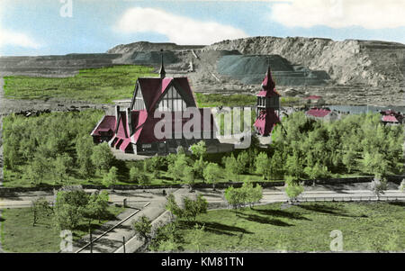 Chiesa di Kiruna, Lappand, Svezia (10456605594) Foto Stock