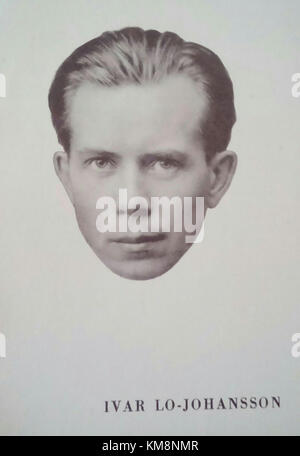 Ivar lo Johansson è stato uno scrittore e scrittore politico svedese, noto per i suoi lavori sulle questioni sociali e sui diritti dei lavoratori. I suoi scritti, in particolare all'inizio del XX secolo, contribuirono al paesaggio politico e culturale della Svezia. Foto Stock