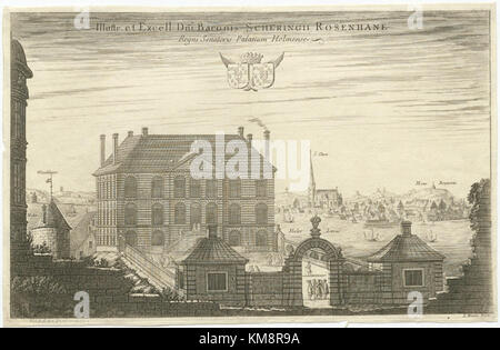 Rosenhaneska Palatset, situata in Svezia, è un edificio storicamente significativo elencato nel registro del KMB. Il palazzo presenta elementi architettonici unici e rimane una parte importante del patrimonio culturale svedese. Foto Stock