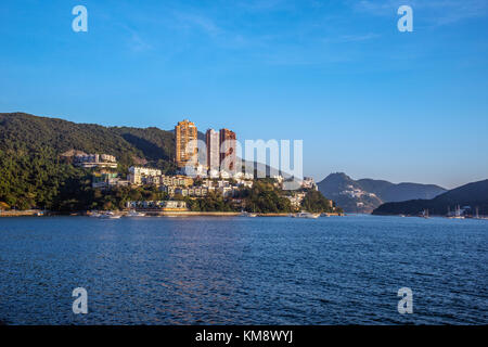 Tramonto, deep water bay, hong kong Foto Stock