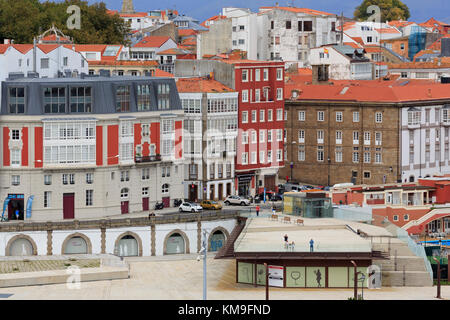 Waterfront, la coruna city, Galizia, Spagna, Europa Foto Stock