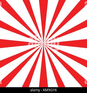 Giappone sole rosso sfondo illustrazione vettoriale.retrò ray sfondo. Illustrazione Vettoriale
