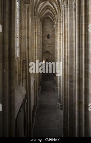 Vista dell'interno della cattedrale di Meissen, a Meissen, Germania, 16.11.2017. La chiesa è anche chiamata St. Johannis und St. Donatus. | utilizzo in tutto il mondo Foto Stock