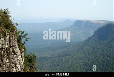 Mpumalanga, Sud Africa, vista del lowveld dal Dio della finestra Foto Stock