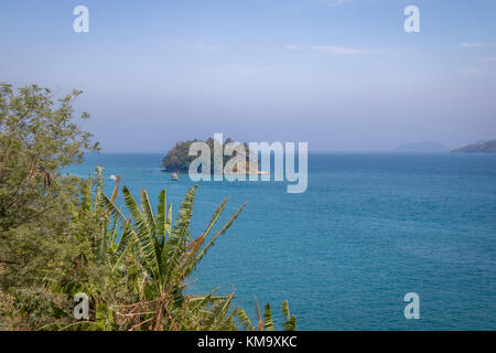 Vista aerea di Ilha das cabras island - ilhabela, sao paulo, Brasile Foto Stock