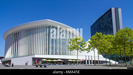 La Filarmonica del Lussemburgo a Place de l'Europe, Kirchberg, Lussemburgo-city, Lussemburgo, Europa Foto Stock