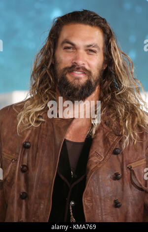 "Justice League" Photocall - arrivi con: Jason Momoa dove: Londra, Regno Unito quando: 04 Nov 2017 Credit: Lia Toby/WENN.com Foto Stock