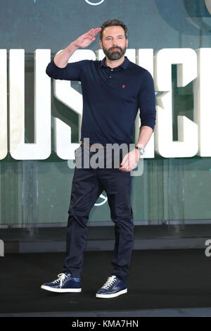 "Justice League" Photocall - arrivi con: Ben Affleck dove: Londra, Regno Unito quando: 04 Nov 2017 Credit: Lia Toby/WENN.com Foto Stock