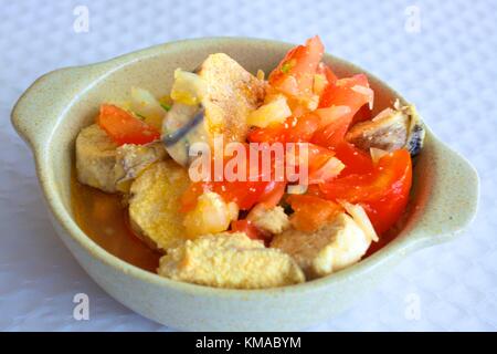 Uova di pesce antipasto, Algarve Orientale, Algarve, Portogallo, Europa Foto Stock