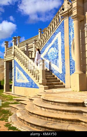 Palazzo di Estoi, Estoi, Algarve Orientale, Algarve, Portogallo, Europa Foto Stock