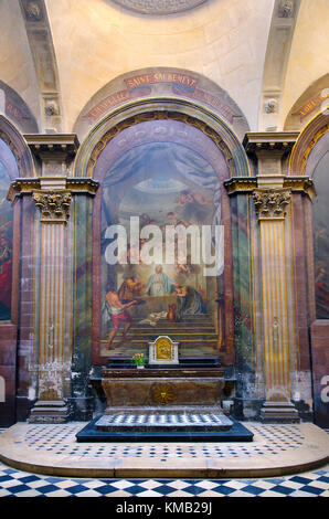 Parigi, Francia. Chiesa di Saint-Merri (1550), Rue Saint Martin. Interno Foto Stock