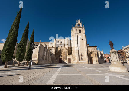 Cattedrale di Palencia, Castilla y Leon, Spagna. Foto Stock