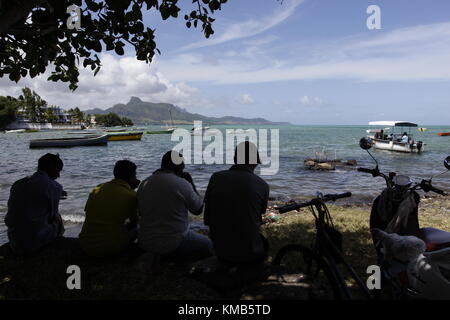 Mahébourg è una piccola città sulla costa sud-orientale dell'isola di Mauritius. E' considerato il villaggio principale del Grand Port District. Foto Stock