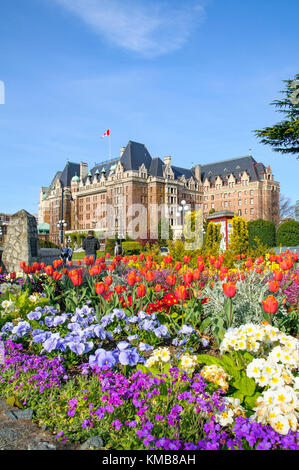 Il Fairmont Empress Hotel, Victoria, British Columbia, Canada Foto Stock