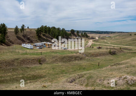 Wounded Knee Post Office Foto Stock