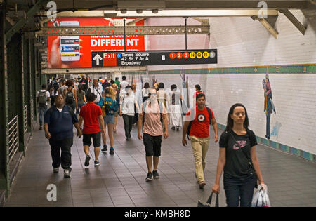 NYC stazioni della metropolitana a Manhattan Foto Stock