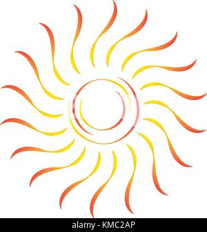 Abstract forma di Sun Illustrazione Vettoriale