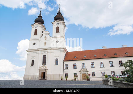 Abbazia di Tihany vicino al lago di Balaton, Ungheria Foto Stock