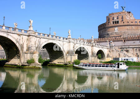Dettagli di castel Sant' Angelo a Roma, Italia Foto Stock