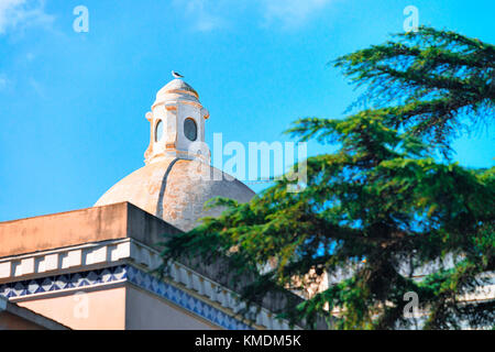 Cupola della chiesa di santo Stefano in Isola di Capri, Italia Foto Stock