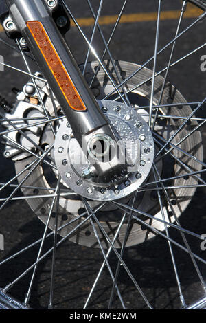 Chrome bike gomma Foto Stock