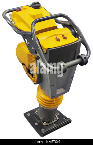 Compattatore per suoli isolati con tracciato di ritaglio Foto Stock